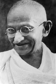 ein Portrait von Mahatma Gandhi